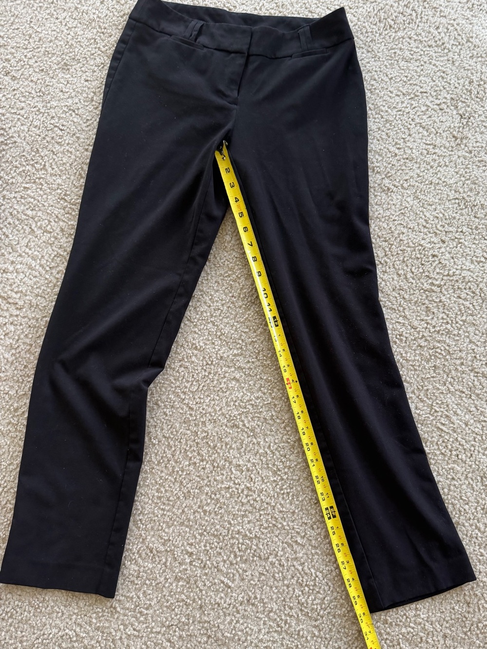 ANNE KLEIN Black Stretch Straight-Leg Pants Women’s Size 4 - Picture 7 of 8